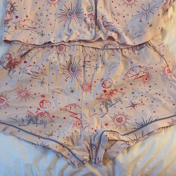 Roller Rabbit Pink Short Pajama Set - Picture 3 of 9